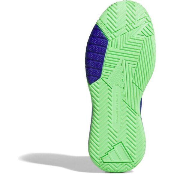 ⚡Adidas Men Lucid Blue/Silver Metallic/Lime Burst Lightweight MESH Shoes - Picture 6 of 8